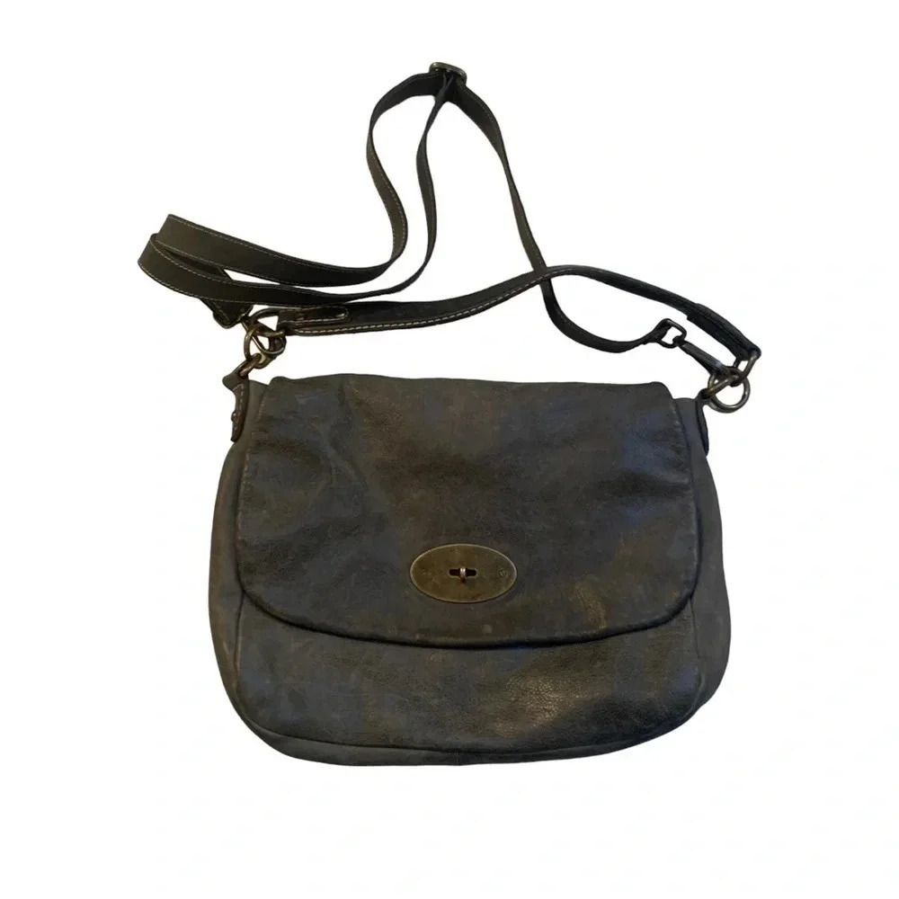 Roots Grey Crossbody Bag